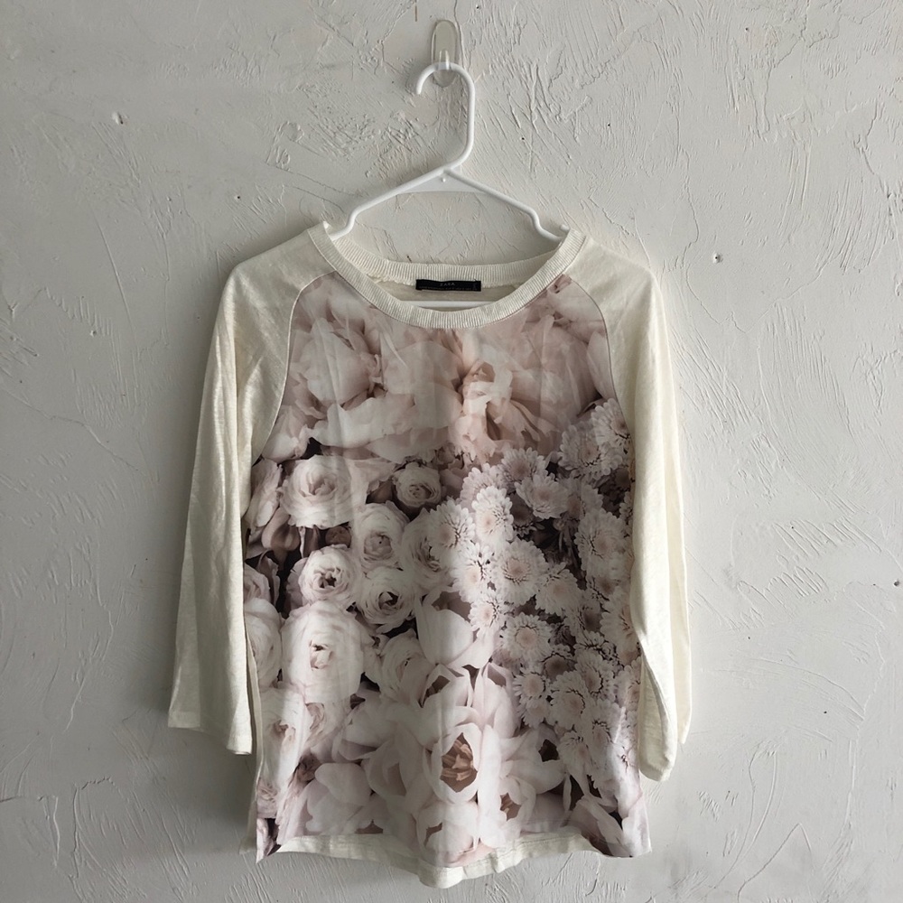 Zara floral shirt